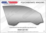 BMW G87 M2 - Lexan Polycarbonate right front door window