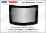 CHEVROLET Camaro 5th Generation - Lexan Polycarbonate rear window