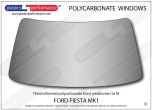 FORD - Fiesta Mk1 - Hardcoated Lexan Polycarbonate front windscreen