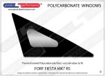 FORD - Fiesta R5 - Lexan Polycarbonate right front door quarter window