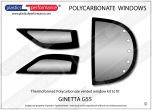 GINETTA G55 - Lexan Polycarbonate vented window kit