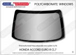 HONDA - Accord Euro R CL7 - Lexan Polycarbonate rear screen