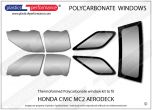 HONDA Civic MC2 Aerodeck - Lexan Polycarbonate window kit