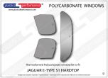 JAGUAR E-Type S1 Hardtop - Lexan Polycarbonate window kit
