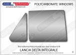 LANCIA - Delta Integrale - Lexan Polycarbonate right rear door window