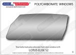 LOTUS Elise S2 - Lexan Polycarbonate left front door window