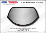 LOTUS - Elise S2 - Lexan Polycarbonate front windscreen