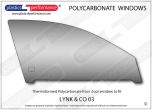LYNK & CO 03 - Lexan Polycarbonate right front door window