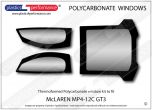 McLAREN MP4-12C GT3 - Lexan Polycarbonate window kit