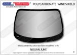 NISSAN Juke MK1 - Hardcoated Lexan Polycarbonate front windscreen