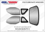NISSAN - Silvia PS13 - Lexan Makrolon Polycarbonate window kit