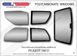 PEUGEOT - 106 S1 - Lexan Polycarbonate window kit