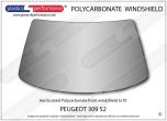 PEUGEOT 309 S2 - Hardcoated Lexan Polycarbonate front windscreen
