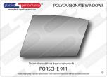 PORSCHE - 911 - Lexan Polycarbonate left front door window - drop glass