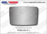 Porsche 911 Lexan / Makrolon Polycarbonate rear windscreen
