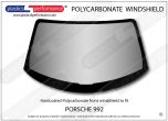 PORSCHE - 992 - Hardcoated Lexan Polycarbonate front windshield