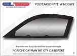 PORSCHE - Cayman 981 GT4 Clubsport - Lexan Polycarbonate left front door window