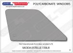 SKODA Estelle 130LR - Lexan Polycarbonate right front door window