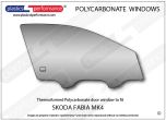 SKODA - Fabia MK4 - Lexan Polycarbonate right front door window