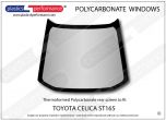 TOYOTA - Celica ST165 - Lexan Polycarbonate rear screen