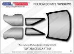TOYOTA - Celica ST165 - Lexan Polycarbonate window kit