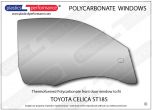 TOYOTA - Celica ST185 - Lexan Polycarbonate right front door window