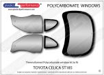 TOYOTA - Celica ST185 - Lexan Polycarbonate window kit