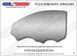 TOYOTA Celica ST205 - Lexan Polycarbonate left front door window