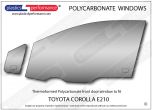 TOYOTA - Corolla E210 - Lexan Polycarbonate left front door window