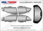 TOYOTA - Corolla E210 - Lexan Polycarbonate window kit