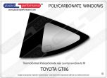 TOYOTA - GT86 - Lexan Polycarbonate left rear quarter window