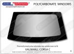 VAUXHALL Corsa C - Lexan Polycarbonate rear screen