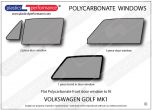 VOLKSWAGEN - Golf Mk1 - Lexan Polycarbonate left front door windows
