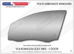 VOLKSWAGEN Golf MK6 5dr - Lexan Polycarbonate left front door window