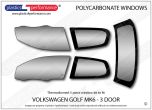 VOLKSWAGEN - Golf Mk6 - Lexan Polycarbonate window kit