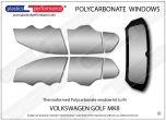 VOLKSWAGEN Golf MK8 - Lexan Polycarbonate window kit