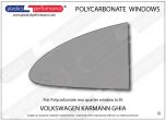 VOLKSWAGEN - Karmann Ghia Coupe - Lexan Polycarbonate right rear quarter window