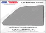 VOLKSWAGEN - Polo MK2 86C - Lexan Polycarbonate right rear quarter window