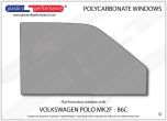 VOLKSWAGEN - Polo MK2F 86C - Lexan Polycarbonate right front door window