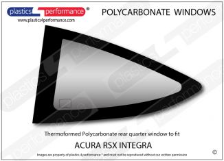 ACURA - RSX Integra - Lexan Polycarbonate left rear quarter window