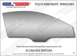 ACURA - RSX Integra - Lexan Polycarbonate right front door window