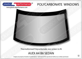 AUDI - A4 B6 Sedan - Lexan Polycarbonate rear screen