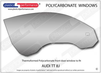 AUDI - TT 8J - Lexan Polycarbonate right front door window