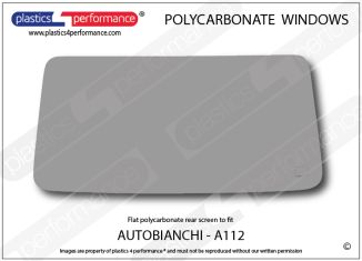 AUTOBIANCHI - A112 - Lexan Polycarbonate rear window
