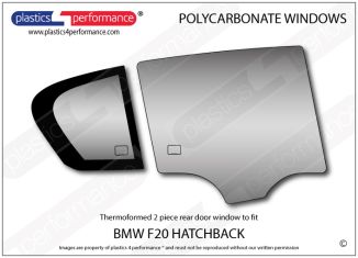 BMW - F20 1 Series 5dr - Lexan Polycarbonate right rear door window