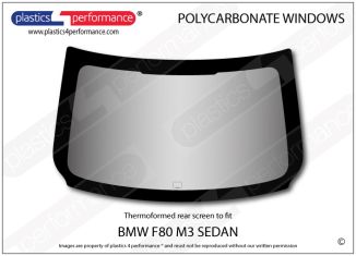 BMW - F80 M3 Sedan - Lexan Polycarbonate rear screen