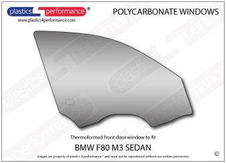 BMW - F80 M3 Sedan - Lexan Polycarbonate right front door window