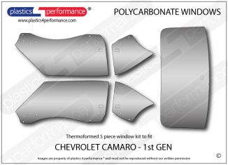 CHEVROLET - Camaro 1st Generation - Lexan Polycarbonate window kit