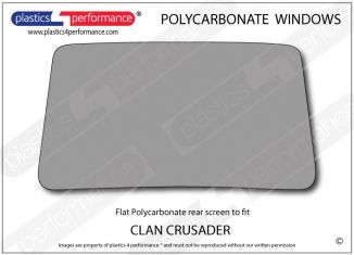 CLAN - Crusader - Lexan Polycarbonate rear screen