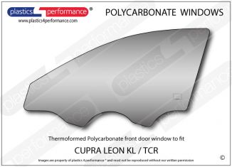 CUPRA Leon KL / TCR - Lexan Polycarbonate left front door window
